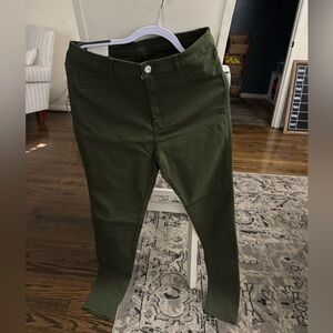 Olive Green Skinny Pants